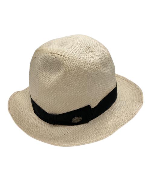 BORSALINO（ボルサリーノ）BORSALINO (ボルサリーノ) ペーパーハット ベージュ サイズ:UK7 1/2　61の古着・服飾アイテム