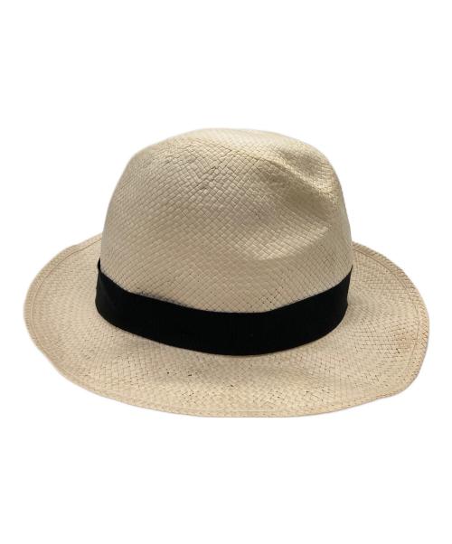 BORSALINO（ボルサリーノ）BORSALINO (ボルサリーノ) ペーパーハット ベージュ サイズ:UK7 1/2　61の古着・服飾アイテム