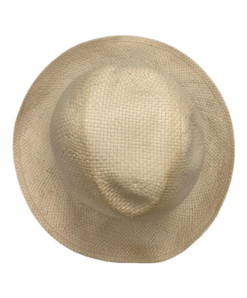 BORSALINO（ボルサリーノ）BORSALINO (ボルサリーノ) ペーパーハット ベージュ サイズ:UK7 1/2　61の古着・服飾アイテム