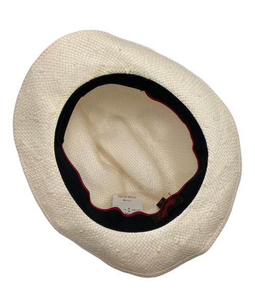 BORSALINO（ボルサリーノ）BORSALINO (ボルサリーノ) ペーパーハット ベージュ サイズ:UK7 1/2　61の古着・服飾アイテム