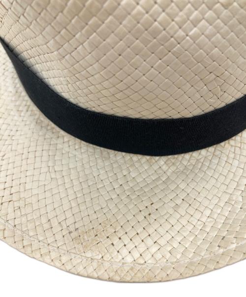 BORSALINO（ボルサリーノ）BORSALINO (ボルサリーノ) ペーパーハット ベージュ サイズ:UK7 1/2　61の古着・服飾アイテム
