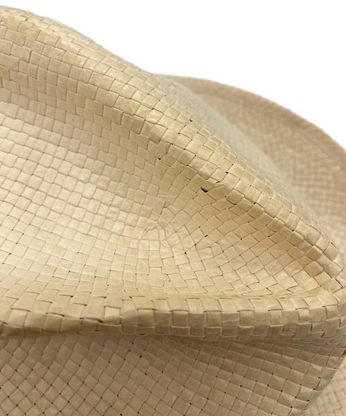BORSALINO（ボルサリーノ）BORSALINO (ボルサリーノ) ペーパーハット ベージュ サイズ:UK7 1/2　61の古着・服飾アイテム