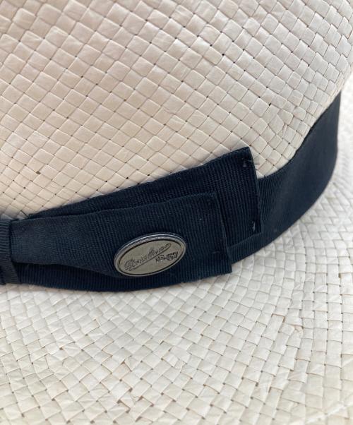 BORSALINO（ボルサリーノ）BORSALINO (ボルサリーノ) ペーパーハット ベージュ サイズ:UK7 1/2　61の古着・服飾アイテム