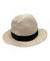 BORSALINO (ボルサリーノ) ペーパーハット ベージュ サイズ:UK7 1/2　61：6000円