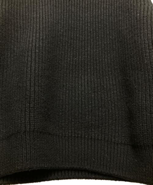 BATONER（バトナ―）BATONER (バトナ―) 6(ROKU) BEAUTY&YOUTH (ロク ビューティーアンドユース) 畔クルーネックニット ブラック サイズ:Fの古着・服飾アイテム