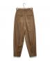 6(ROKU) BEAUTY&YOUTH (ロク ビューティーアンドユース) STRIPE TUCK PANTS/パンツ ブラウン サイズ:36：6000円