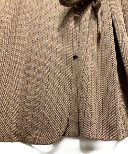 6(ROKU) BEAUTY&YOUTH（ロク ビューティーアンドユース）6(ROKU) BEAUTY&YOUTH (ロク ビューティーアンドユース) STRIPE JACKET/ジャケット ブラウン サイズ:36の古着・服飾アイテム