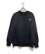THE NORTH FACEザ ノース フェイス）の古着「スモールロゴヘザースウェットクルー」｜ブラック