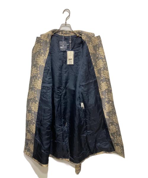 Aquascutum（アクアスキュータム）Aquascutum (アクアスキュータム) ステンカラーコート ベージュ×ネイビー サイズ:8の古着・服飾アイテム