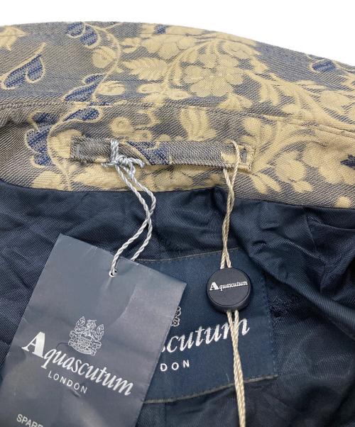 Aquascutum（アクアスキュータム）Aquascutum (アクアスキュータム) ステンカラーコート ベージュ×ネイビー サイズ:8の古着・服飾アイテム