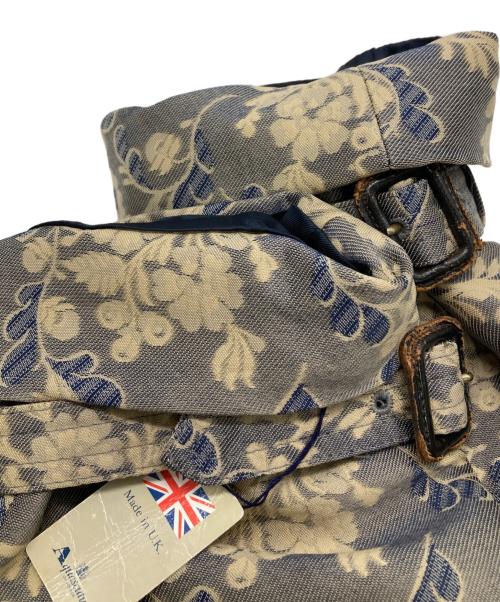 Aquascutum（アクアスキュータム）Aquascutum (アクアスキュータム) ステンカラーコート ベージュ×ネイビー サイズ:8の古着・服飾アイテム