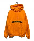 SUPREMEシュプリーム）の古着「Zip Pouch Hooded Sweatshirt/スウェットパーカー」｜オレンジ