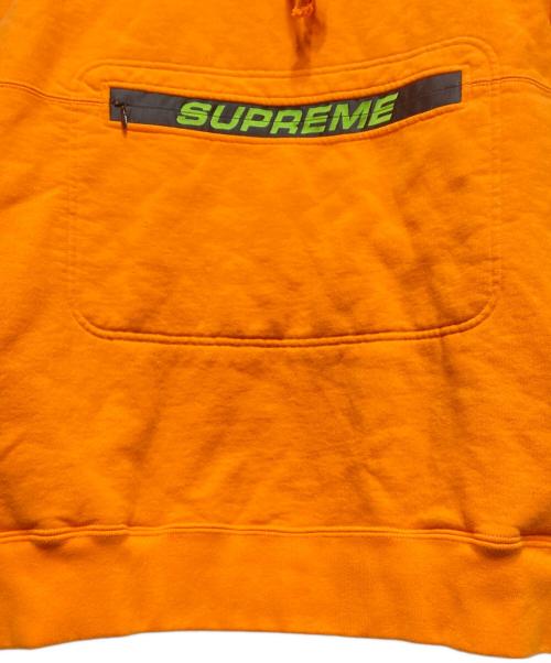 SUPREME（シュプリーム）Supreme (シュプリーム) Zip Pouch Hooded Sweatshirt/スウェットパーカー オレンジ サイズ:Mの古着・服飾アイテム