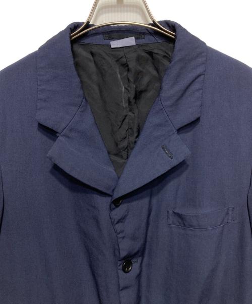 COMME des GARCONS HOMME DEUX（コムデギャルソン オム ドゥ）COMME des GARCONS HOMME DEUX (コムデギャルソン オム ドゥ) ウールギャバジン 製品染めジャケット ネイビー サイズ:Lの古着・服飾アイテム