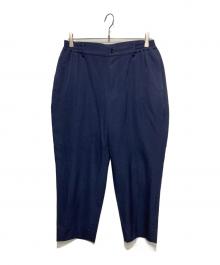 COMME des GARCONS HOMME DEUX（コムデギャルソン オム ドゥ）の古着「製品染めウールギャバパンツ」｜ネイビー