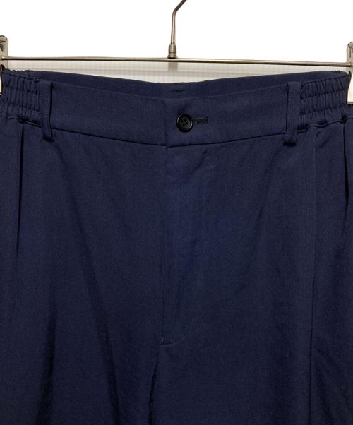 COMME des GARCONS HOMME DEUX（コムデギャルソン オム ドゥ）COMME des GARCONS HOMME DEUX (コムデギャルソン オム ドゥ) 製品染めウールギャバパンツ ネイビー サイズ:Lの古着・服飾アイテム