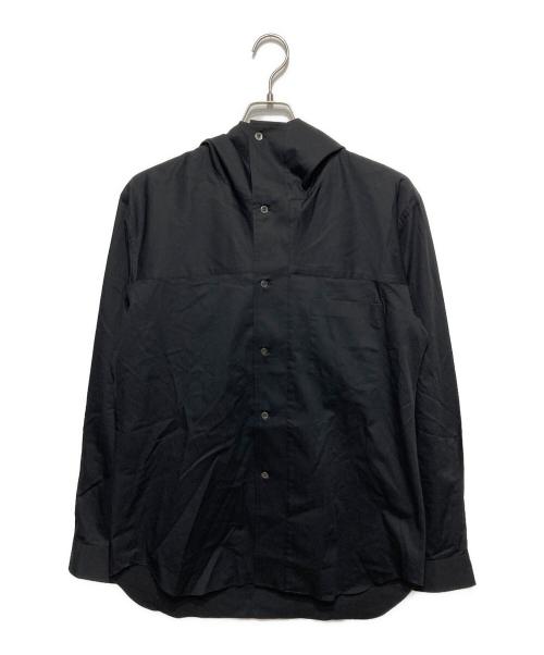 COMME des GARCONS HOMME DEUX（コムデギャルソン オム ドゥ）COMME des GARCONS HOMME DEUX (コムデギャルソン オム ドゥ) フーデッドシャツ ブラック サイズ:Lの古着・服飾アイテム