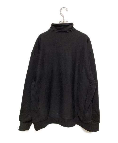 Carhartt WIP（カーハート ワークインプログレス）Carhartt WIP (カーハート ワークインプログレス) HALF ZIP AMERICAN SCRIPT SWEAT ブラック サイズ:XLの古着・服飾アイテム