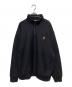 Carhartt WIP（カーハート ワークインプログレス）の古着「HALF ZIP AMERICAN SCRIPT SWEAT」｜ブラック
