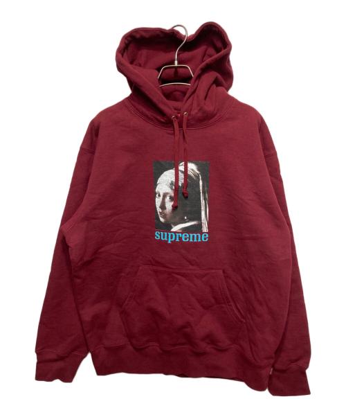 SUPREME（シュプリーム）Supreme (シュプリーム) PEARL HOODED SWEATSHIRT/スウェットパーカー レッド サイズ:Mの古着・服飾アイテム