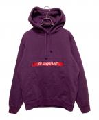 SUPREMEシュプリーム）の古着「ZIP POUCH HOODED SWEATSHIRT/スウェットパーカー」｜パープル