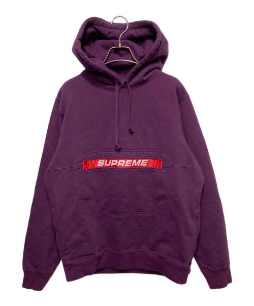 SUPREME（シュプリーム）SUPREME (シュプリーム) ZIP POUCH HOODED SWEATSHIRT/スウェットパーカー パープル サイズ:Mの古着・服飾アイテム