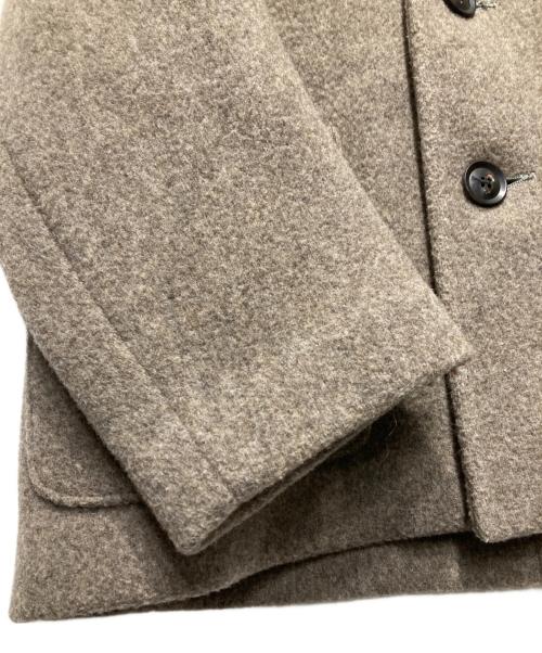 DANTON（ダントン）DANTON (ダントン) WOOL LIGHT PILE COLLARLESS JACKET/パイルジャケット ベージュ サイズ:34の古着・服飾アイテム