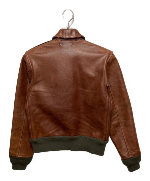 US ARMY（ユーエスアーミー）US ARMY (ユーエスアーミー) A-2レザーフライトジャケット ブラウン サイズ:36の古着・服飾アイテム