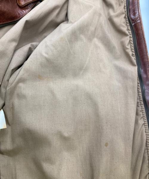 US ARMY（ユーエスアーミー）US ARMY (ユーエスアーミー) A-2レザーフライトジャケット ブラウン サイズ:36の古着・服飾アイテム