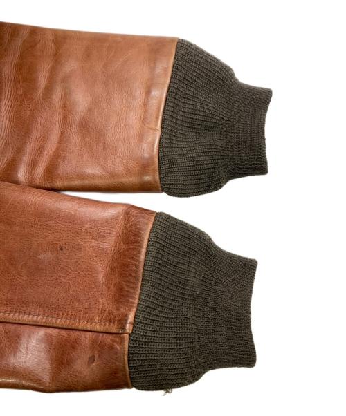 US ARMY（ユーエスアーミー）US ARMY (ユーエスアーミー) A-2レザーフライトジャケット ブラウン サイズ:36の古着・服飾アイテム