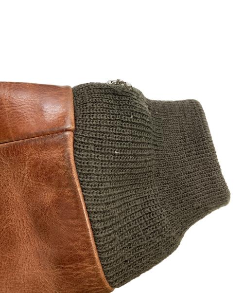 US ARMY（ユーエスアーミー）US ARMY (ユーエスアーミー) A-2レザーフライトジャケット ブラウン サイズ:36の古着・服飾アイテム