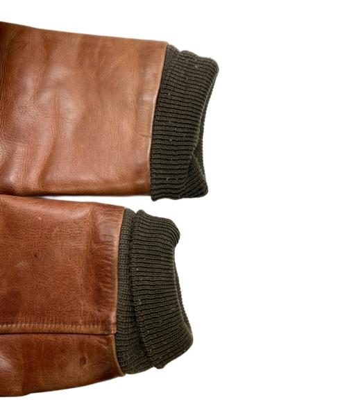 US ARMY（ユーエスアーミー）US ARMY (ユーエスアーミー) A-2レザーフライトジャケット ブラウン サイズ:36の古着・服飾アイテム