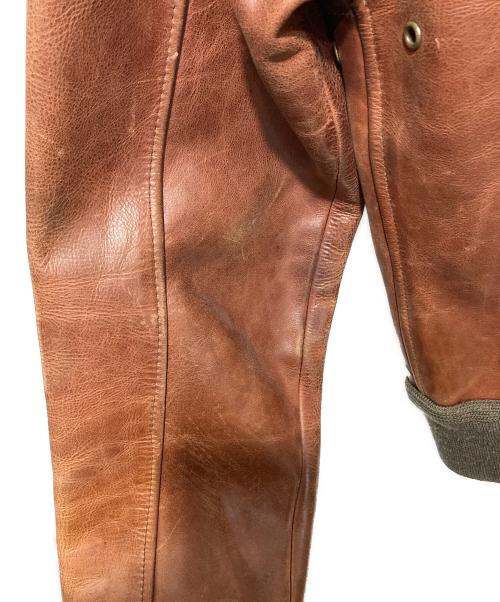 US ARMY（ユーエスアーミー）US ARMY (ユーエスアーミー) A-2レザーフライトジャケット ブラウン サイズ:36の古着・服飾アイテム