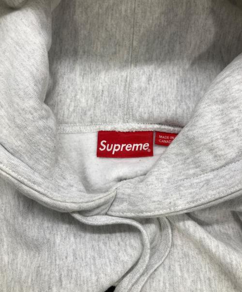 SUPREME（シュプリーム）SUPREME (シュプリーム) Color Blocked Arc Logo Hooded Sweatshirt グレー×ネイビー×ボルドー サイズ:Mの古着・服飾アイテム
