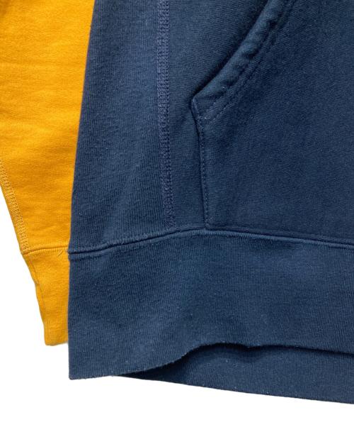 SUPREME（シュプリーム）SUPREME (シュプリーム) Color Blocked Arc Logo Hooded Sweatshirt /カラー ブロックド アーチロゴ フーデッド スウェットシャツ ネイビー×グリーン×イエロー サイズ:Mの古着・服飾アイテム