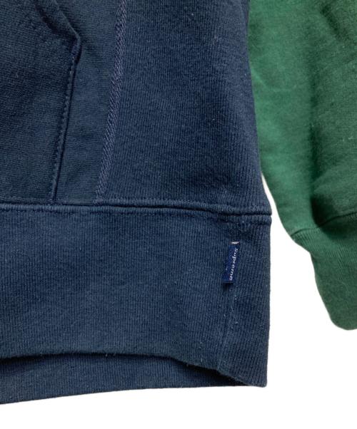 SUPREME（シュプリーム）SUPREME (シュプリーム) Color Blocked Arc Logo Hooded Sweatshirt /カラー ブロックド アーチロゴ フーデッド スウェットシャツ ネイビー×グリーン×イエロー サイズ:Mの古着・服飾アイテム