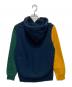 SUPREME (シュプリーム) Color Blocked Arc Logo Hooded Sweatshirt /カラー ブロックド アーチロゴ フーデッド スウェットシャツ ネイビー×グリーン×イエロー サイズ:M：12000円