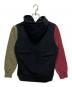 SUPREME (シュプリーム) Color Blocked Arc Logo Hooded Sweatshirt /カラー ブロックド アーチロゴ フーデッド スウェットシャツ ブラック×カーキ×ボルドー サイズ:M：12000円