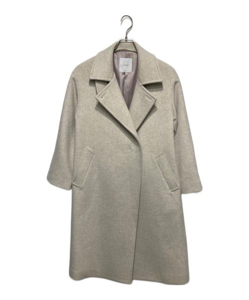 1 OF MINE（ワンオブマイン）1 OF MINE (ワンオブマイン) ウールステンカラーコート アイボリー サイズ:38の古着・服飾アイテム