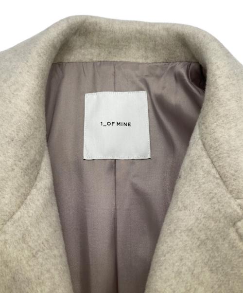 1 OF MINE（ワンオブマイン）1 OF MINE (ワンオブマイン) ウールステンカラーコート アイボリー サイズ:38の古着・服飾アイテム