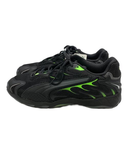 PUMA（プーマ）PUMA (プーマ) INHALE / インヘイル ブラック×グリーン サイズ:28.5cm 未使用品の古着・服飾アイテム