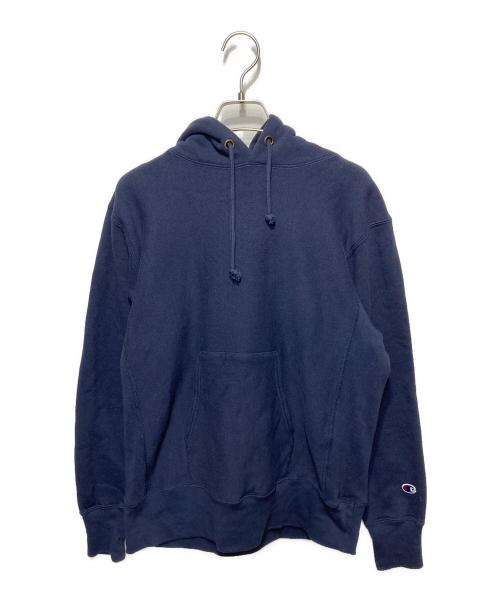 Champion（チャンピオン）Champion (チャンピオン) プルオーバーパーカー ネイビー サイズ:Lの古着・服飾アイテム