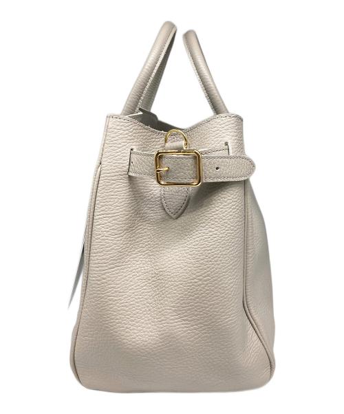 YOUNG & OLSEN The DRYGOODS STORE（ヤングアンドオルセン ザ ドライグッズストア）YOUNG & OLSEN The DRYGOODS STORE (ヤングアンドオルセン ザ ドライグッズストア) EMBOSSED LEATHER BELTED TOTE S/レザーベルテッドトート ベージュの古着・服飾アイテム