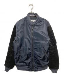 BEAUTY&YOUTH（ビューティーアンドユース）の古着「切替MA-1ジャケット」｜ブラック