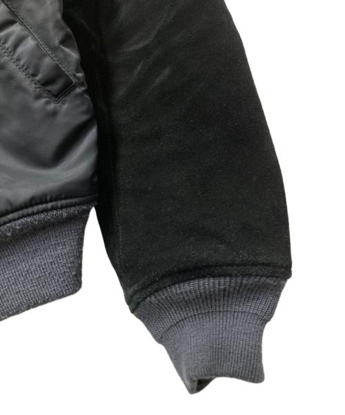 BEAUTY&YOUTH（ビューティーアンドユース）BEAUTY&YOUTH (ビューティーアンドユース) 切替MA-1ジャケット ブラック サイズ:XLの古着・服飾アイテム