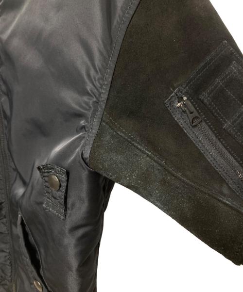 BEAUTY&YOUTH（ビューティーアンドユース）BEAUTY&YOUTH (ビューティーアンドユース) 切替MA-1ジャケット ブラック サイズ:XLの古着・服飾アイテム