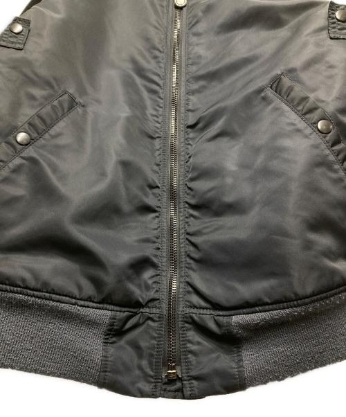 BEAUTY&YOUTH（ビューティーアンドユース）BEAUTY&YOUTH (ビューティーアンドユース) 切替MA-1ジャケット ブラック サイズ:XLの古着・服飾アイテム