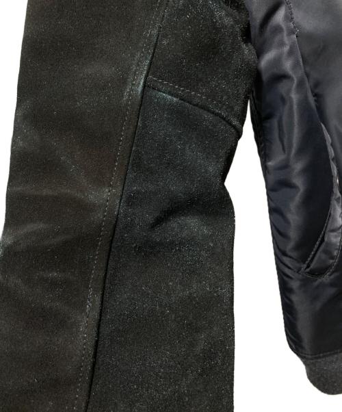 BEAUTY&YOUTH（ビューティーアンドユース）BEAUTY&YOUTH (ビューティーアンドユース) 切替MA-1ジャケット ブラック サイズ:XLの古着・服飾アイテム