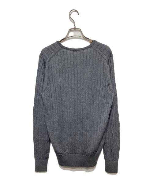 SLOANE（スローン）SLOANE (スローン) 18G メリノウール ワイドリブ ニット グレー サイズ:4の古着・服飾アイテム