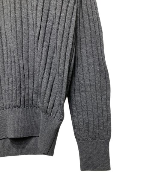 SLOANE（スローン）SLOANE (スローン) 18G メリノウール ワイドリブ ニット グレー サイズ:4の古着・服飾アイテム